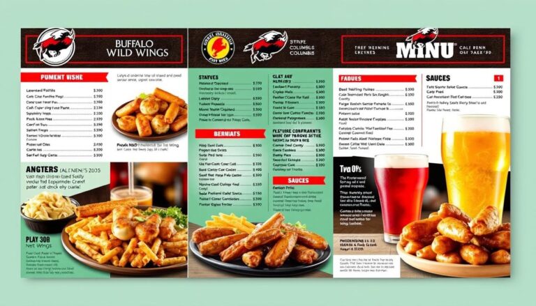 Buffalo Wild Wings Columbus Menu