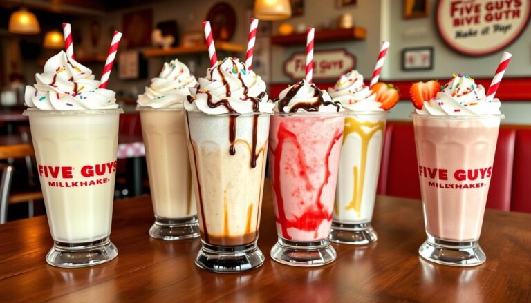 Five Guys Milkshake Menu