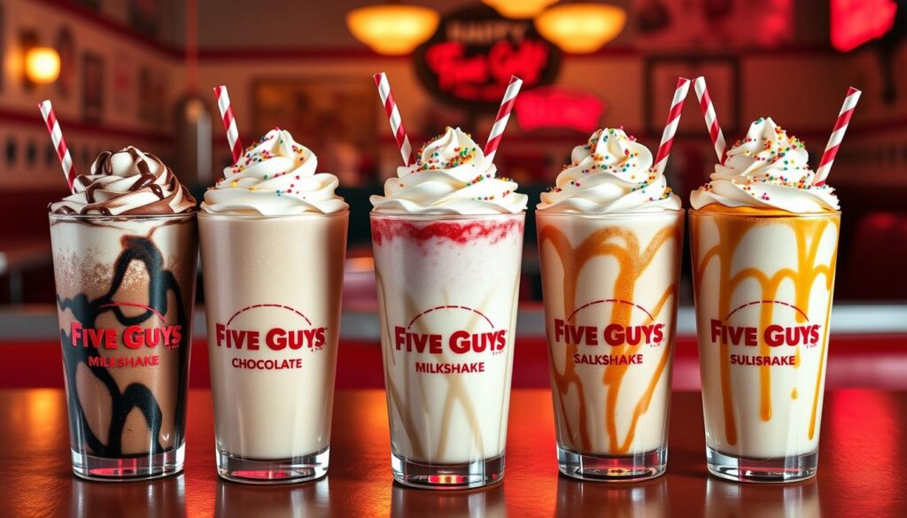 best Five Guys milkshake combinations