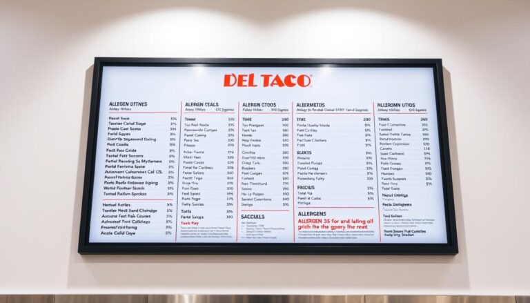 del taco allergen menu